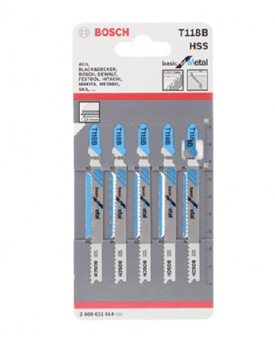 Купити Пилочки для електролобзика Bosch T118B (5шт.)