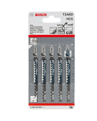 Купити Пилочки для електролобзика Bosch T244D (5шт.)