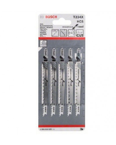 Купити Пилочки для електролобзика Bosch T234X (5шт.)