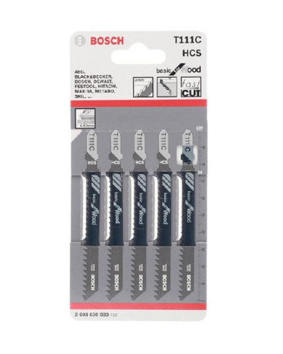 Купити Пилочки для електролобзика Bosch T111C (5шт.)