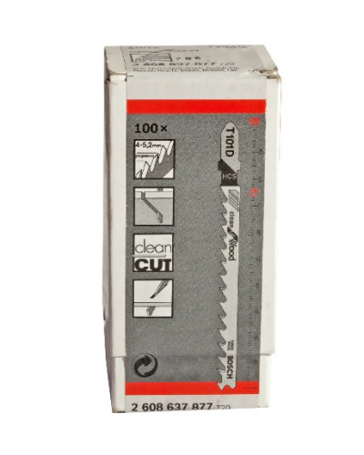 Купити Пилочки для електролобзика Bosch T101D (100шт.)