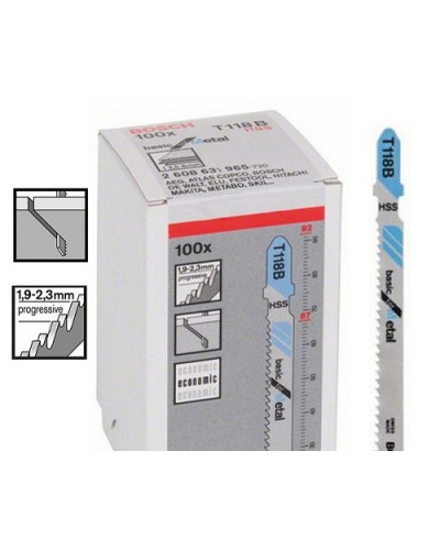 Купити Пилочки для електролобзика Bosch T118B (100шт.)