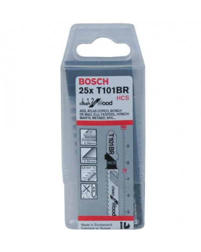 Купити Пилочки для електролобзика Bosch T101BR (25шт.)