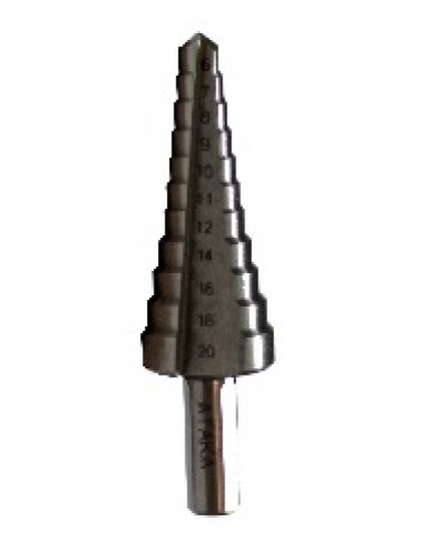 Купити Свердло ступінчасте по металу Атака 6-20мм (11 ступенів)