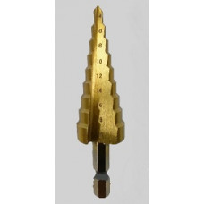 Свердло ступінчасте по металу TCCN 4-20мм (9 ступенів)