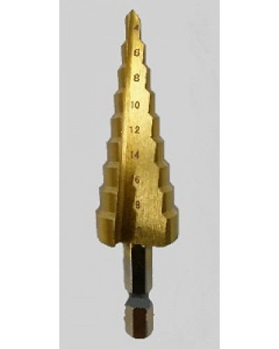 Купити Свердло ступінчасте по металу TCCN 4-20мм (9 ступенів)