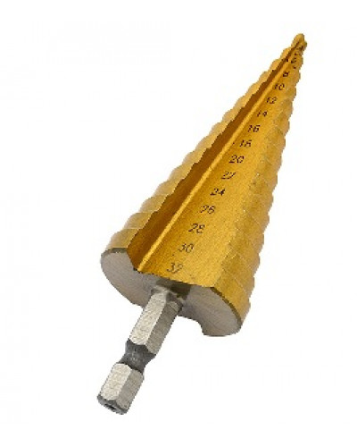 Купити Свердло ступінчасте по металу TCCN 4-32мм (15 ступенів)