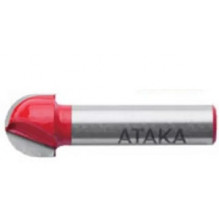 Фреза пазова галтельна Атака Ø8x19R9.5мм (401190)