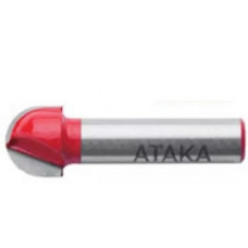 Фреза пазова галтельна Атака Ø8x19R9.5мм (401190)