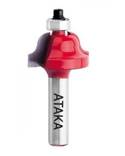 Купити Фреза кромкова калювальна Атака Ø8xR6.35мм (411350)