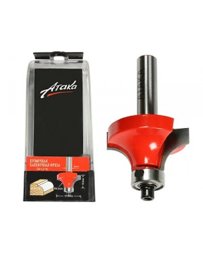 Купити Фреза кромкова калювальна Атака Ø8xR9.5мм (591318)