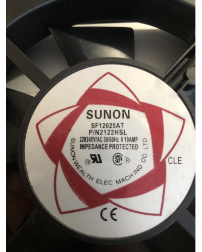 Купити Вентилятор для зварювального апарату металевий 220-240VAC 0,10 Aмпер розміри 120*120*26