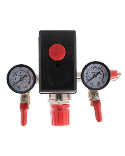 Купити Автоматика для компресора у зборі 220 вольт, крани 1/4