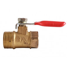 Кран кульовий компресора 1/4 гайка-штуцер3/8