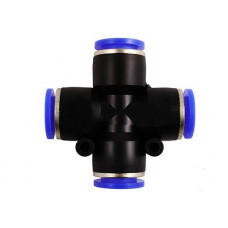 Цанговий фітинг хрестовина 12 мм