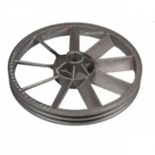 Шків компресора 360 мм 2 струмки (під 2 ремені, металевий)