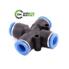 Цанговий фітинг хрестовина 10 мм