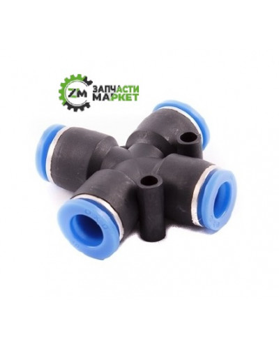 Купити Цанговий фітинг хрестовина 10 мм