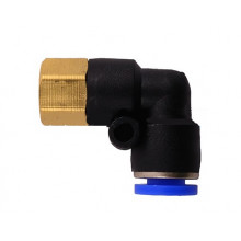 Цанговий фітинг кут 6мм 1/8 різьблення