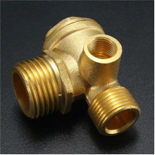 Зворотний клапан на компресор, мідний 1/2*3/8*1/8