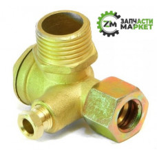 Зворотний клапан на компресор, мідний 1/2*3/8*1/8