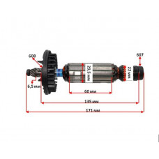 Якір для болгарки DeWalt DWE4050/4051 оригінал N181765