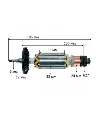 Купити Якір для болгарки Makita GA4040C оригінал 510510-4