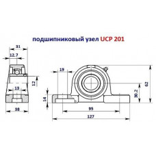Підшипник UCP 201