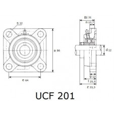Підшипник UCF 201