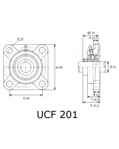Купити Підшипник UCF 201