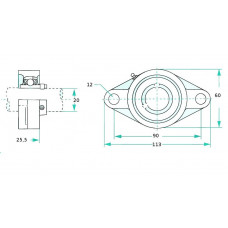 Підшипник UCFL 204
