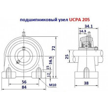 Підшипник UCPA 205