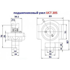 Підшипник UCT 205