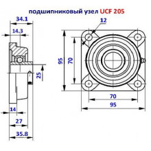 Підшипник UCF 205