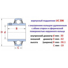 Підшипник UC 206