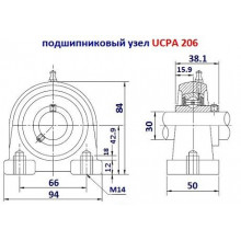 Підшипник UCPA 206