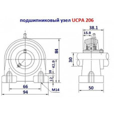 Підшипник UCPA 206