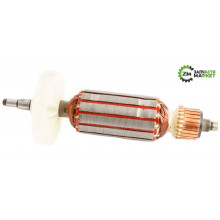 Якір болгарки Зеніт ЗШУ-125/1000, 34*168 шліц+стоп.кільце 6.5мм